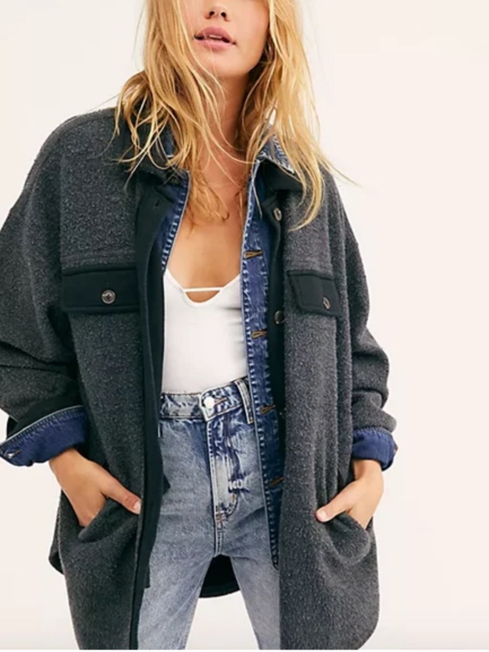 Free People Ruby jacket in black